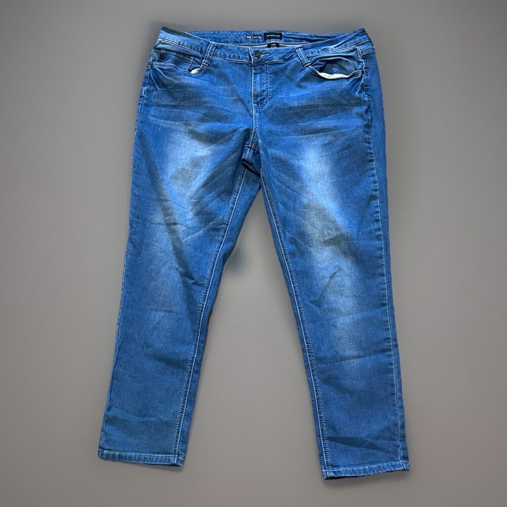 Rampage 20W Lexi Low-Rise Blue Women's Jeans Skinny Stretch